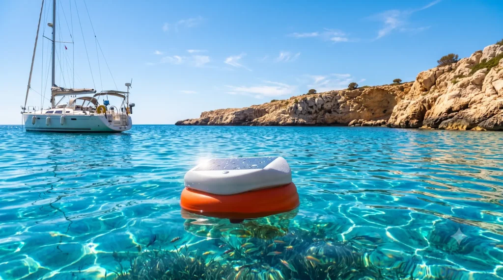 Morphéis buoy on the water